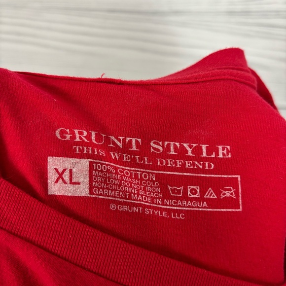 GRUNT STYLE A CHRISTMAS STORY YOU’LL SHOOT YOUR EYE OUT KID RALPHIE RED TEE XL - Picture 6 of 7